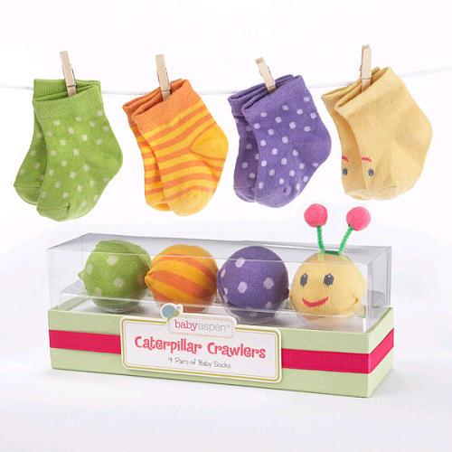 Baby Aspen Caterpillar Crawlers Baby Socks Gift Set - Jouets LOL Toys