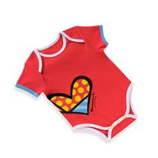 Britto Romper Red Heart (0 - 6 months) - Jouets LOL Toys