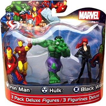 Marvel Deluxe Pack - Iron Man/Hulk/Black Widow - Jouets LOL Toys