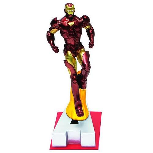 Marvel Resin Figures - Iron Man on Letter Base "A" - Jouets LOL Toys