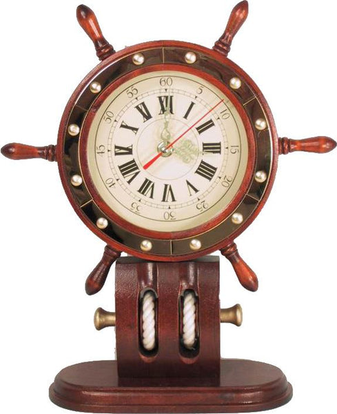 Boat Wheel Anchor Clock