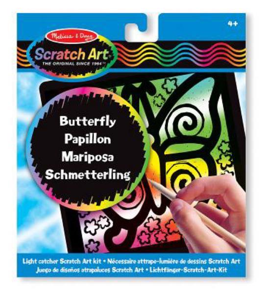 Melissa & Doug Scratch Art Butterfly - Jouets LOL Toys