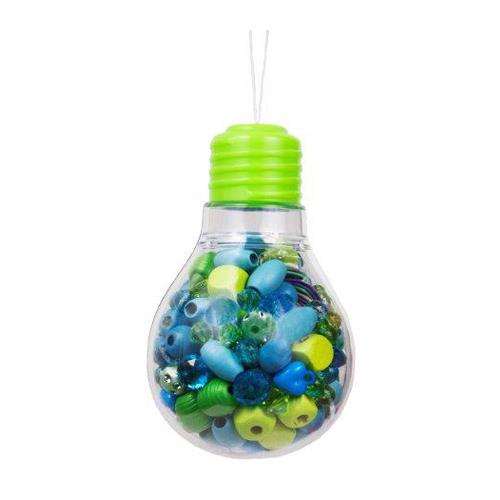 Bead Bazaar Lightbulb Beads (Green/Blue)