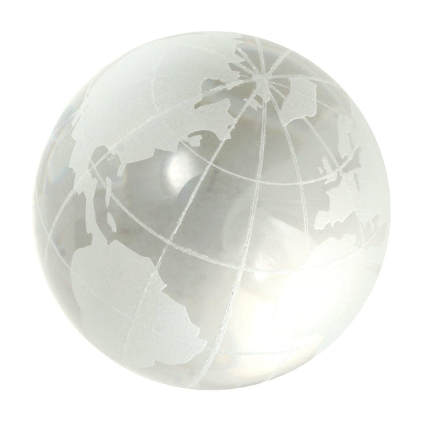 House of Marbles Handmade Frosted & Clear World Map 30mm