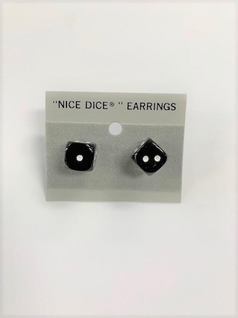 Black Dice Earrings