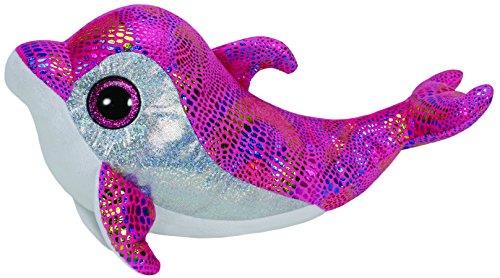 TY Beanie Boos Sparkle Dolphin - Surf (Pink) (Med) - Jouets LOL Toys
