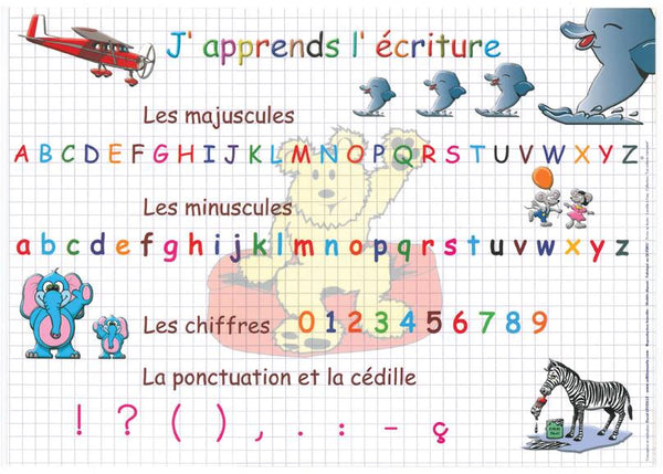 Placemat J'Apprends L'Écriture (French) - Jouets LOL Toys