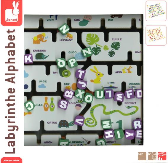 Janod Alphabet Labyrinth - Jouets LOL Toys
