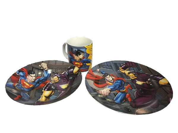 DC Superman Dinnerware Set (3 pieces) - Jouets LOL Toys