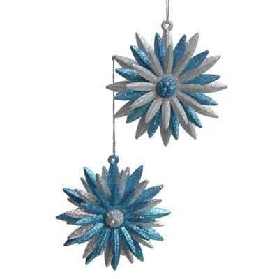 Blue and Silver Flower Ornament - Jouets LOL Toys
