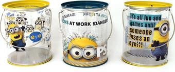 Minions at Work Tin Transparent Paint Can Bucket - Jouets LOL Toys
