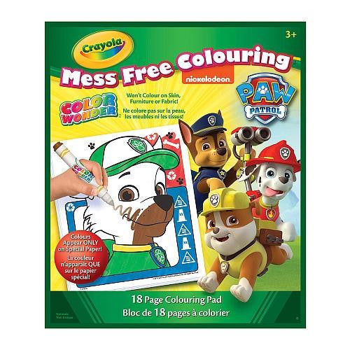 Paw Patrol Mess Free Coloring Book - Jouets LOL Toys